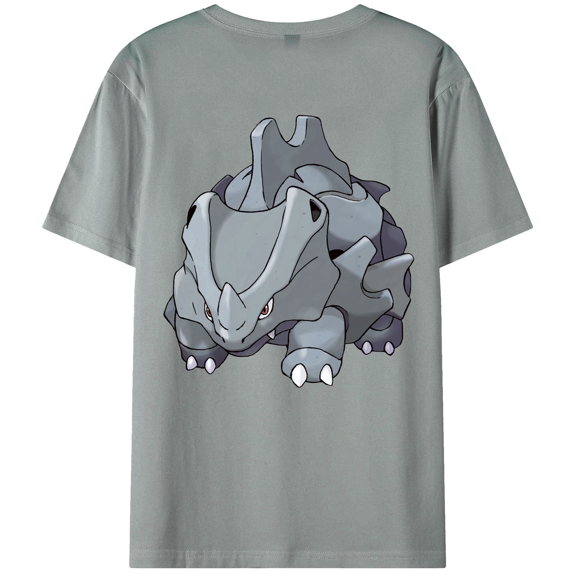 （画像用） ポケットモンスター Pokémon 綿100％ メンズ半袖Tシャツ（バックプリント） 通気性